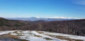 Lanscape in winter from carpatian mountains