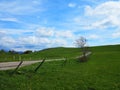 lansdcape with blue cloudy sky