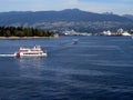 Lansdscape and seaplane, Coal Harbour, Vancouver, British Columbia, Canada Royalty Free Stock Photo