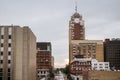 Lansing Michigan Cityscape on a Rainy Day