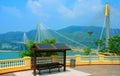 Lantau link observation deck, hong kong Royalty Free Stock Photo