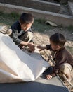 Lanten Hill Tribe Boys making Paper