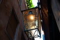 Lantern in an alley of Venice