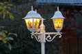 Lantern as an element of small forms of landscape and park architecture