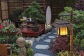 Oriental Japanese backyard garden