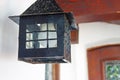 Lantern in Bran Castle in Brasov, Romania Royalty Free Stock Photo