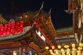 Lantern decorations in Shanghai Yu Garden during Chinese New Year Lantern Festival Royalty Free Stock Photo