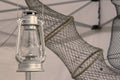 Lantern and driftnet Royalty Free Stock Photo