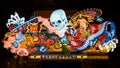 Lantern floats for Nebuta Festival in Aomori, Japan