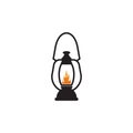 Lantern icon logo design vector template