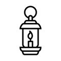 Lantern icon vector design template basic RGB Royalty Free Stock Photo