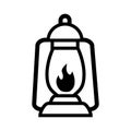 Lantern icon vector design template basic RGB Royalty Free Stock Photo