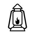Lantern icon vector design template basic RGB Royalty Free Stock Photo