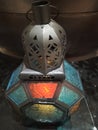 Lantern indoor decoration on the table