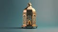 Lantern for Islamic background. 3d Islamic Background, Ai GeneratedArt