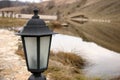 Lantern on the lake Royalty Free Stock Photo