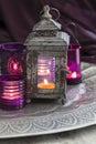 Lantern and Morrocoan Lights Royalty Free Stock Photo