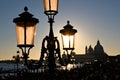 Lantern near the canal in Venice, Italy