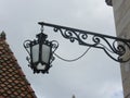 Lantern on old facade Royalty Free Stock Photo