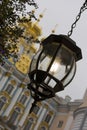The lantern in the old style, the Catherine Palace, Tsarskoye Se Royalty Free Stock Photo
