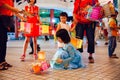 Lantern parade at Thean Hou Temple, Kuala Lumpur Royalty Free Stock Photo