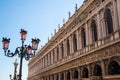 Lantern in piazza San Marco in Venice, Italy Royalty Free Stock Photo