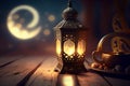 lantern ramadan generaive ai Royalty Free Stock Photo