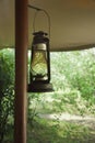 Lantern in safari camp Royalty Free Stock Photo