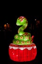 Lantern in the shape of a symbol of the year - Snake. Chinese zodiac animals.