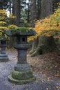 Lantern in shintoist temple at Shimoyoshida, Fujioshida