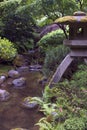 Lantern statue in Japanese Garden Royalty Free Stock Photo