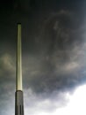 Lantern in stormy weather Royalty Free Stock Photo