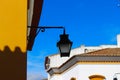 Lantern on the street with blue sky