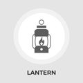 Lantern vector flat icon Royalty Free Stock Photo
