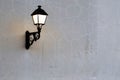 Lantern on the wall. Colonial Architecture Detail. Typical colonial style in Santo Domingo, Dominican Republic Royalty Free Stock Photo