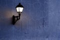Lantern on the wall. Colonial Architecture Detail. Typical colonial style in Santo Domingo, Dominican Republic Royalty Free Stock Photo