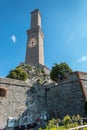 The Lanterna lighthouse in Genoa, Italy. Royalty Free Stock Photo