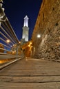 Lanterna, the lighthouse and symbol of the city of Genoa. Genova. Liguria, Italy Royalty Free Stock Photo