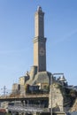 Lanterna lighthouse, a symbol of the city of Genoal Royalty Free Stock Photo