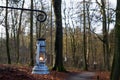 Lanterns along the route in Dutch Open Air Museum in Arnhem