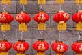 lanterns with Chinese word translated as fortune in Englsih