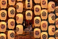 Lanterns of Gion matsuri in summer, Kyoto Japan.