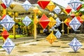 Lanterns in Hue Imperial City. Mid autumn Festival.