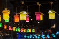 Lanterns in Istanbul street, Turkey