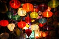 Lanterns at market street,Hoi An, Vietnam