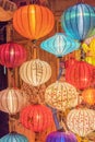 Lanterns at old town shop in Hoi An, Vietnam.
