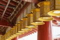 Lanterns in Shitennoji Temple in Osaka, Japan