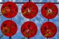 Lanterns at the Thian Hock Keng Temple in Singapore - 2 Royalty Free Stock Photo