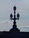 Lanterns on the Troitsky bridge have become one of the symbols of Saint Petersburg.