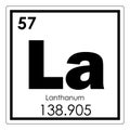 Lanthanum chemical element Royalty Free Stock Photo